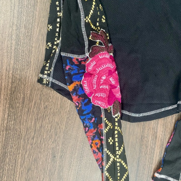 EUC Free People Amara Top Black Small - Picture 6 of 6